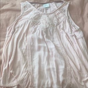Blush tank top
